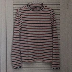 Red, White, Blue Stripe Turtleneck J. Crew